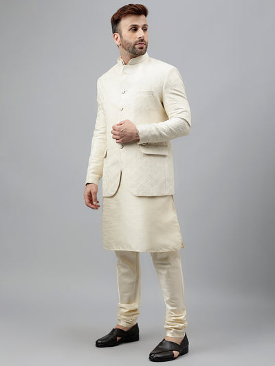 Hangup Men's Ethnic Kurta Pyjama and Blazer Set