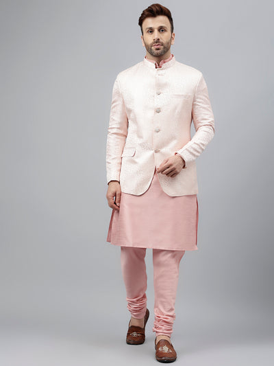 Hangup Men's Ethnic Kurta Pyjama and Blazer Set