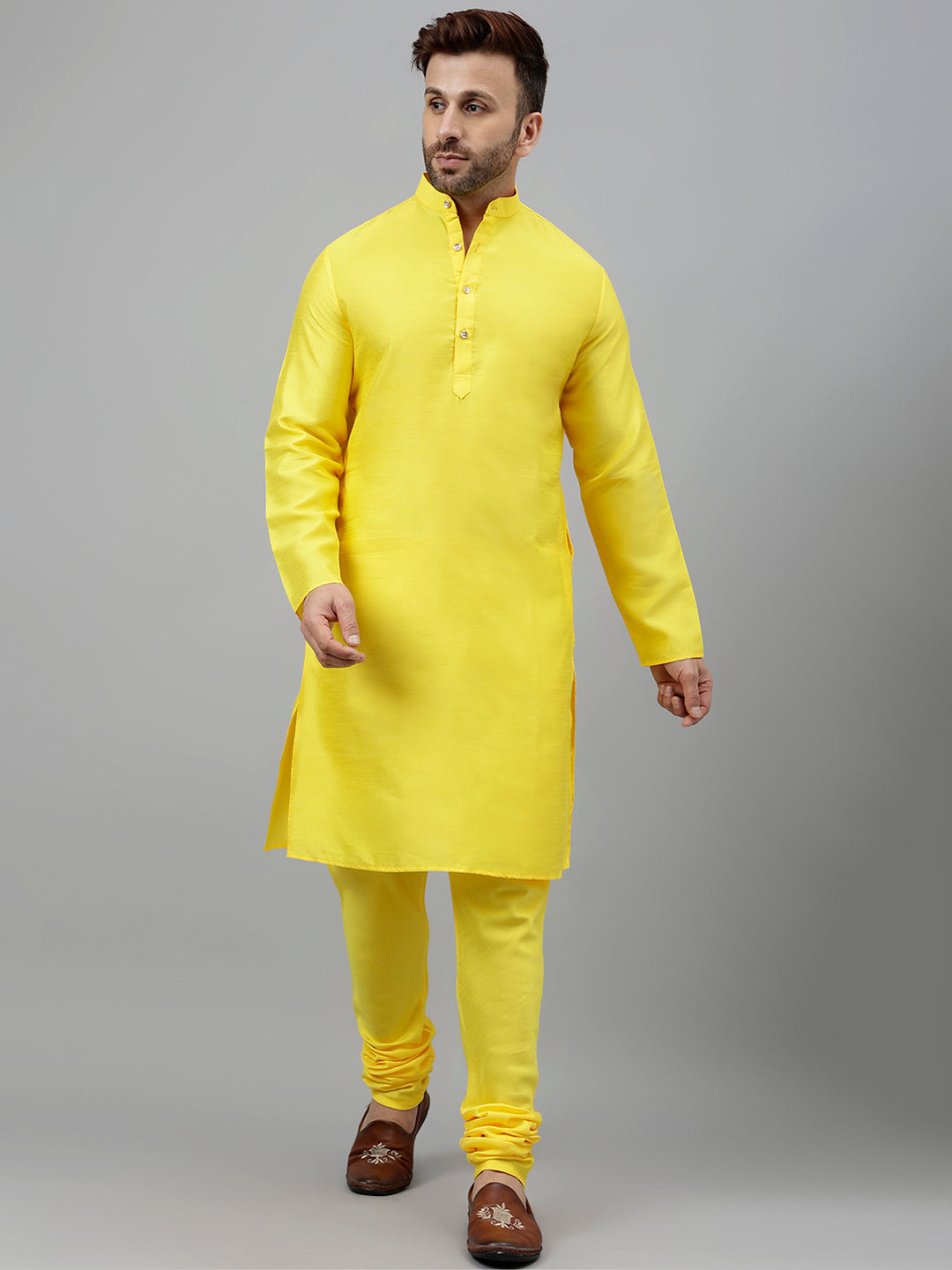 Hangup Men's Ethnic Kurta Pyjama and Blazer Set