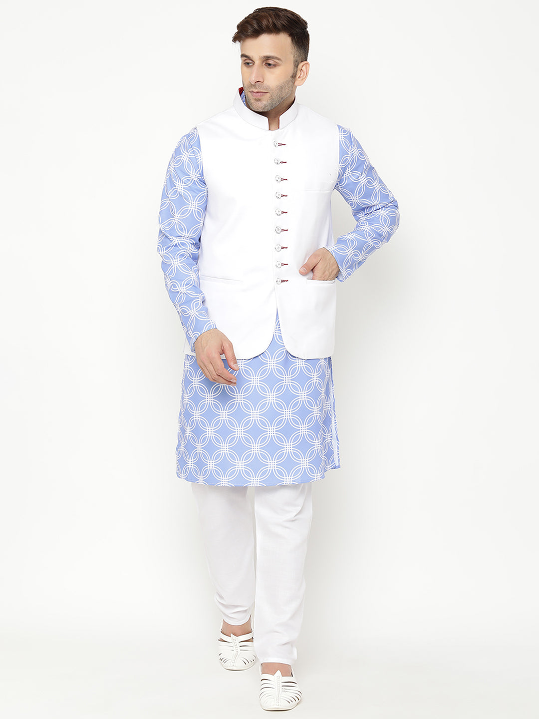 Hangup Men Party Printed KurtaSet