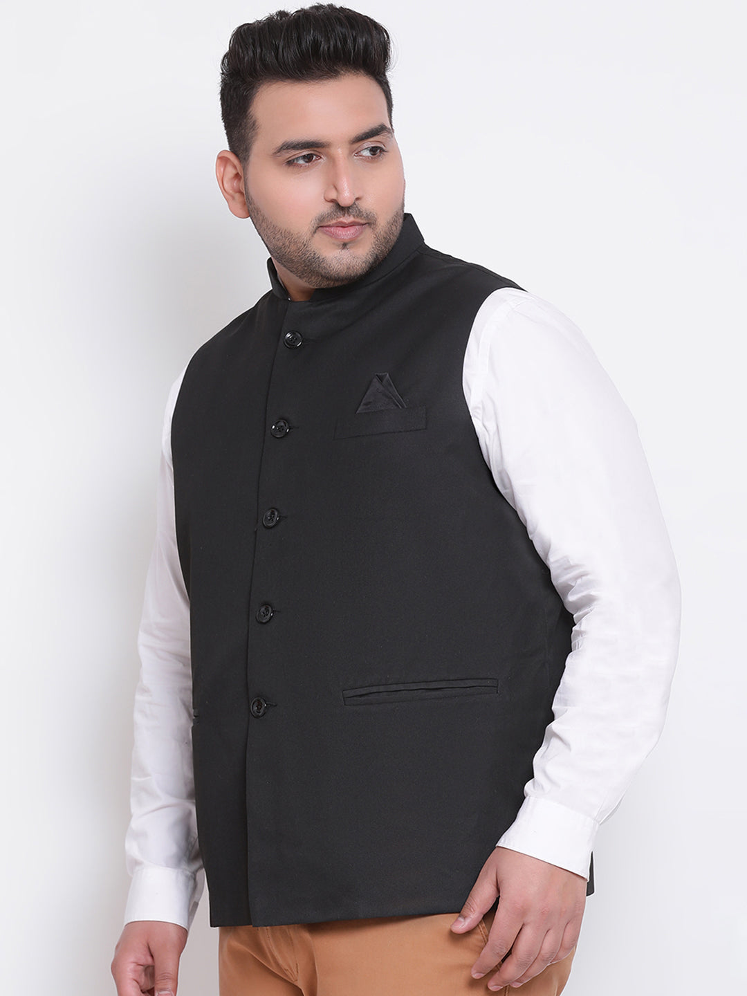 Hangup Men's Partywear Ethnic Nehru Jacket