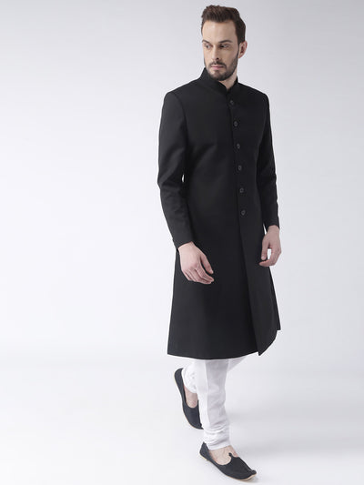 Hangup Men's Formal Solid Sherwani