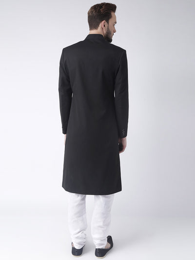 Hangup Men's Formal Solid Sherwani