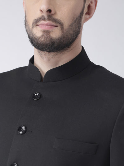 Hangup Men's Formal Solid Sherwani