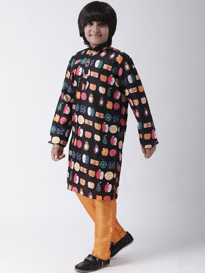 HANGUP Kids/Boys Festive Printed Kurta Pyjama