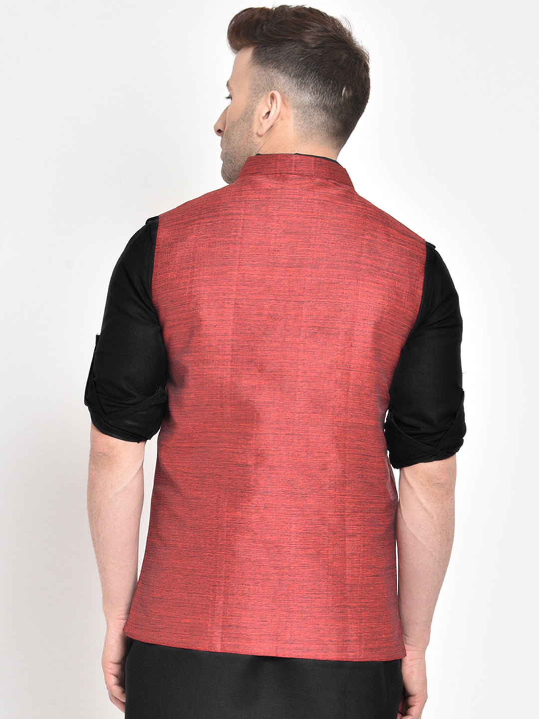 Hangup Men's Partywear Ethnic Nehru Jacket