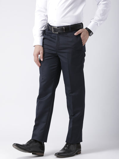 Hangup Men Formal Solid Trousers