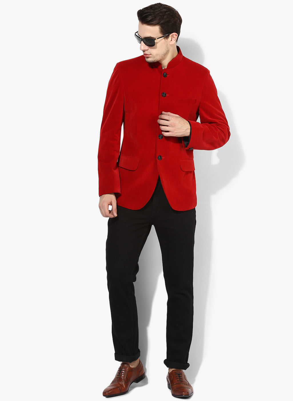 Hangup Men's Party Solid Blazer