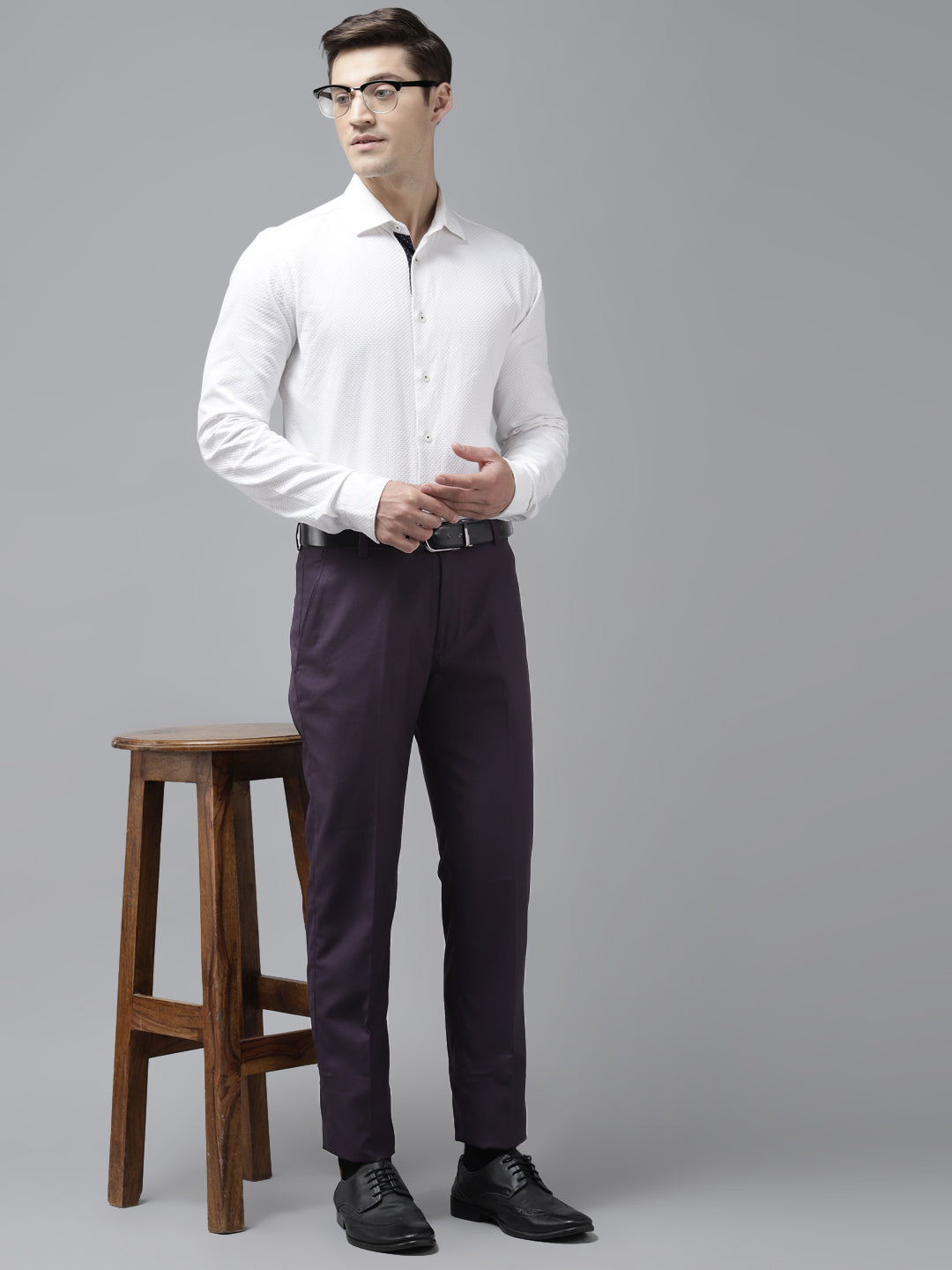 Hangup Men Casual Solid Trousers