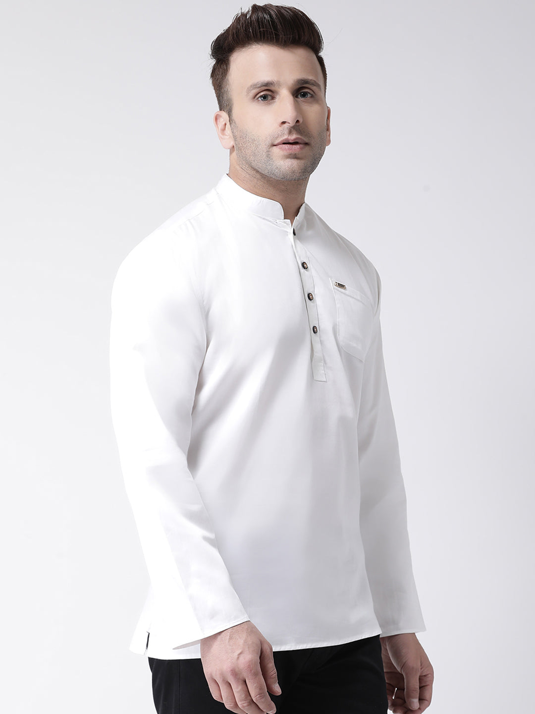 Hangup Men Casual Solid Kurta