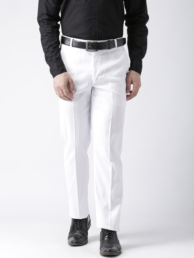 Hangup Men Formal Solid Trousers