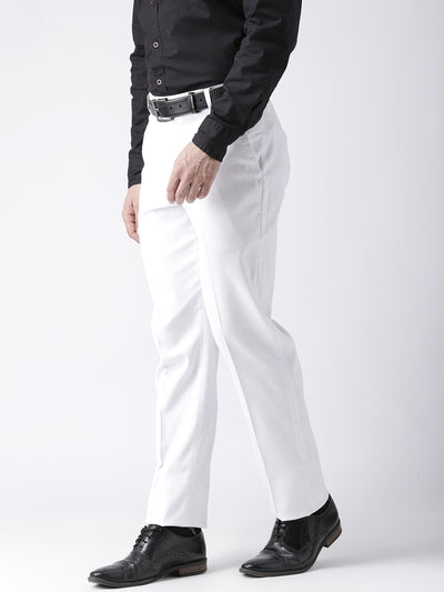 Hangup Men Formal Solid Trousers